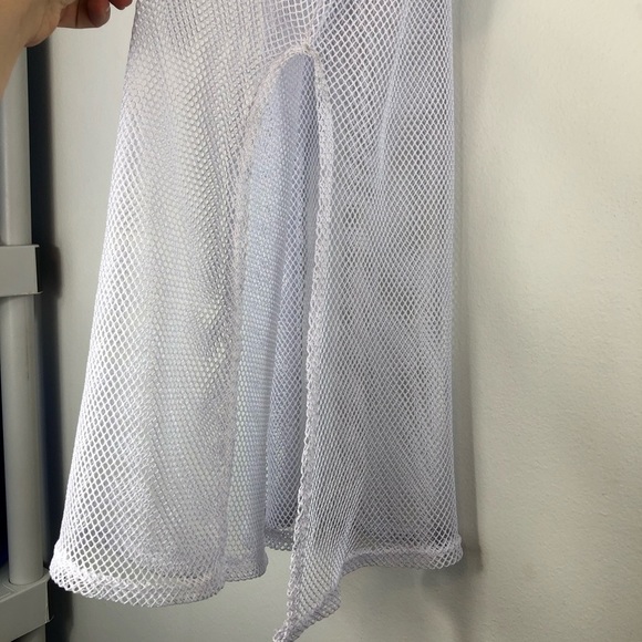 BLUSH White Mesh Bikini Bathing Suit Cover Up Size XL - Picture 5 of 7